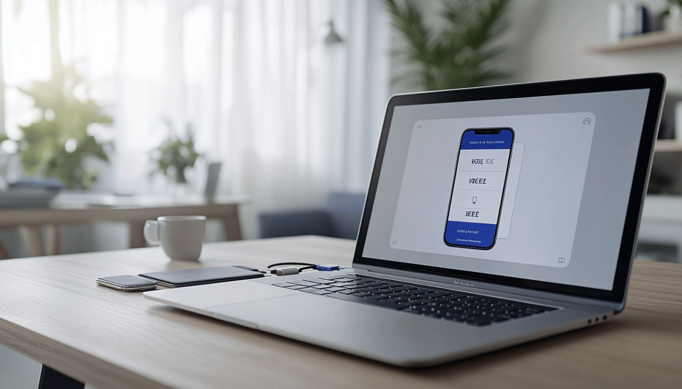 Procédure de réinitialisation d'un téléphone via un ordinateur personnel